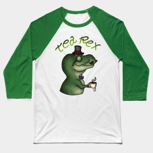 Tea Rex Baseball T-Shirt